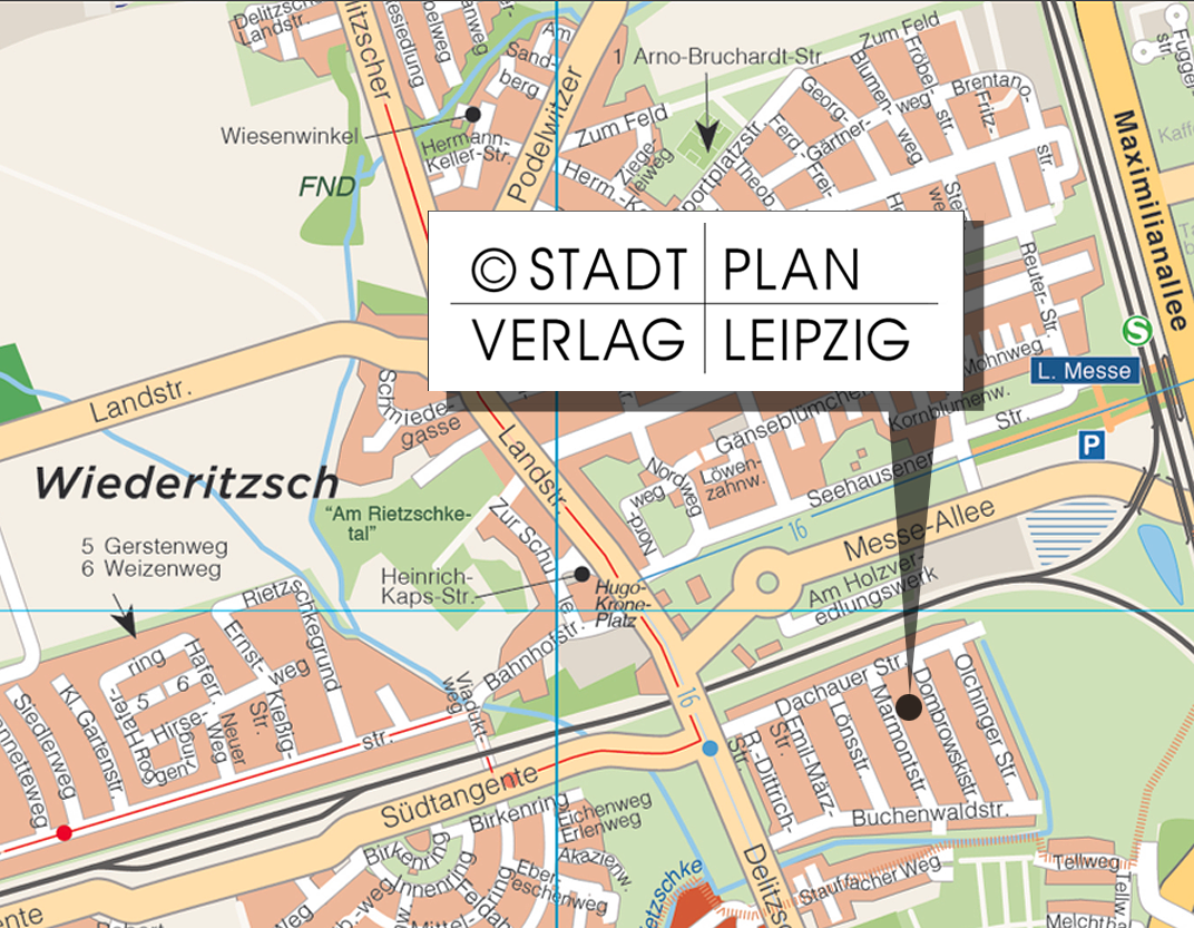 Standort des Stadtplanverlag-Leipzig
